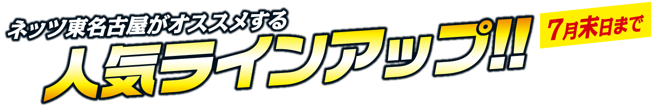 人気ラインナップ